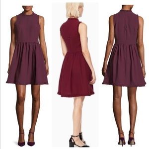 kate spade Fit & Flare Ruffled Sleeveless Dress 10